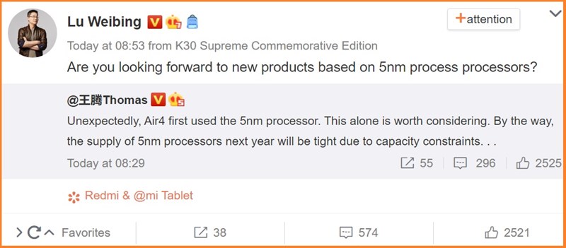 Bạn có đang mong chờ sản phẩm mới được trang bị vi xử lý 5 nm không