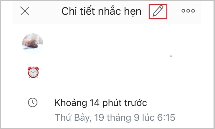 Hướng dẫn tạo và chỉnh sửa lịch hẹn trong nhóm chat trên Zalo bằng điện thoại, máy tính đơn giản, tiện lợi > Chọn biểu tượng chỉnh sửa