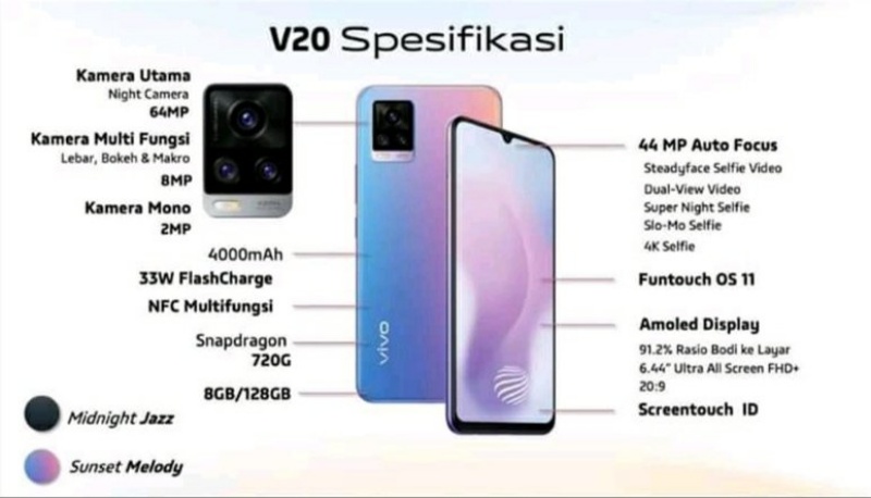 Vivo V20 lộ ảnh và thông số kỹ thuật Vivo V20 lộ ảnh và thông số kỹ thuật