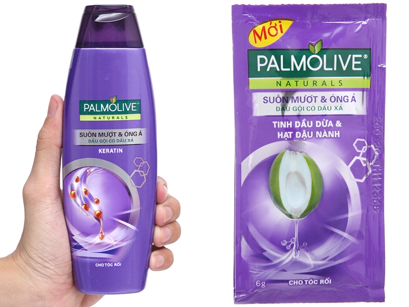 Dầu gội có dầu xả Palmolive Keratin suôn mượt óng ả