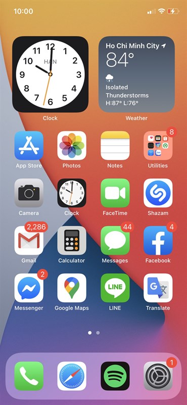 Sử dụng tính tính năng Widgets trên iOS 14