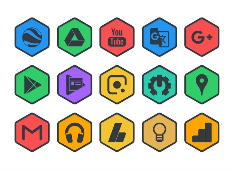 Hexadark - Hexa Icon Pack