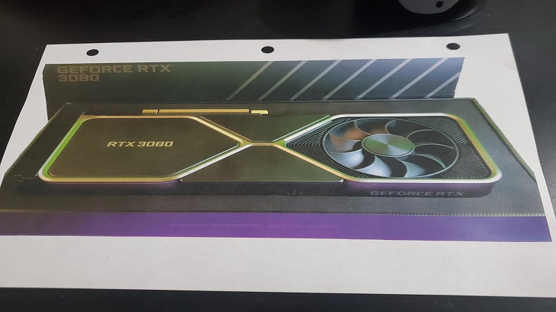 Card RTX 3080 bằng...giấy