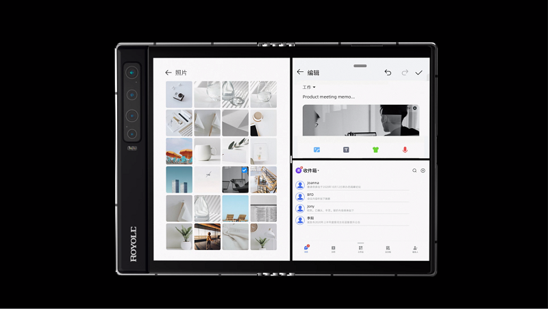 Đa nhiệm 3 ứng dụng trên FlexPai 2