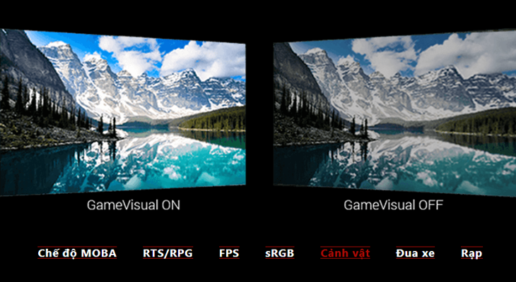 Tổng hợp các công nghệ màn hình máy tính Asus - Công nghệ Game Visual