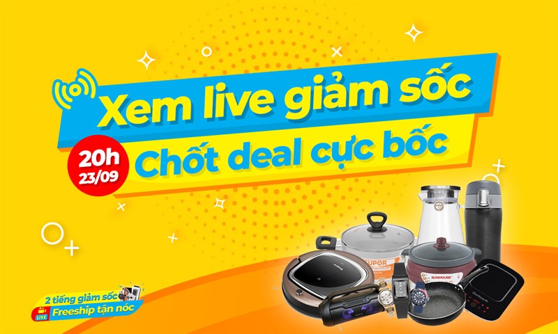 Livestream bán hàng, giảm giá sập sàn