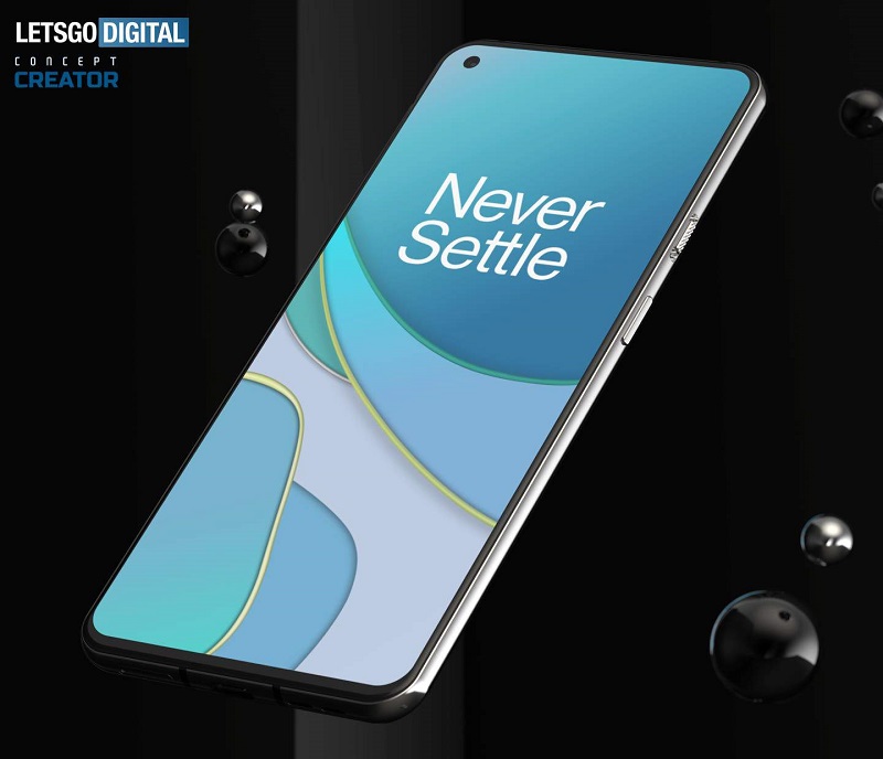 Thiết kế mặt trước của OnePlus 8T