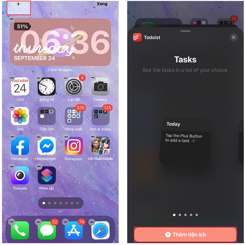 Thêm màu sắc cho Widget mặc định để iPhone bạn 'tươi không cần tưới'
