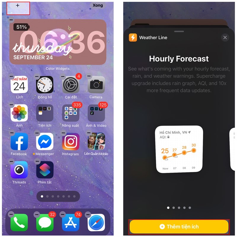 Thêm màu sắc cho Widget mặc định để iPhone bạn 'tươi không cần tưới'