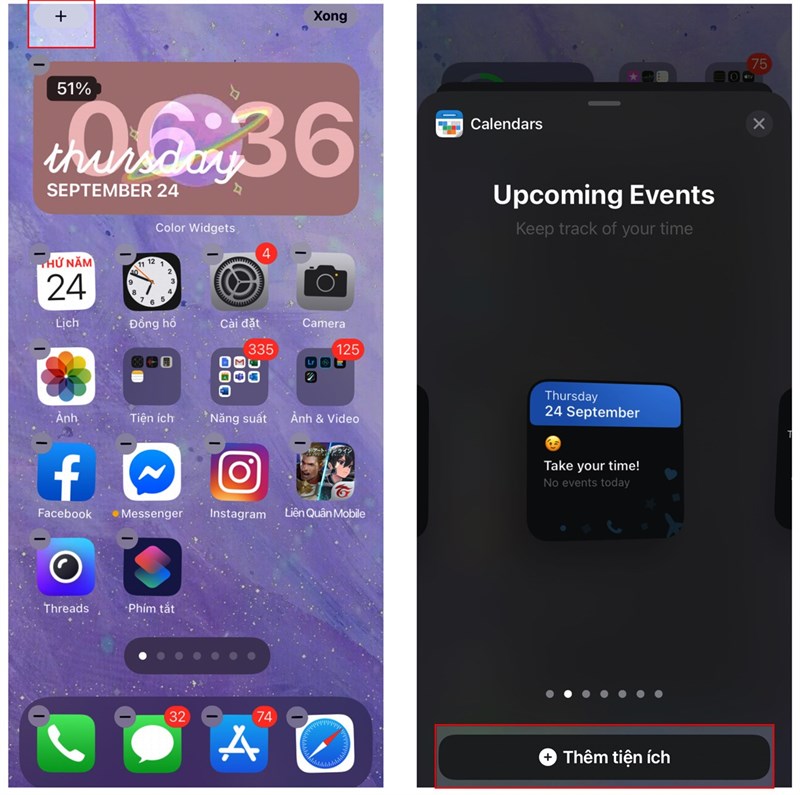 Thêm màu sắc cho Widget mặc định để iPhone bạn 'tươi không cần tưới'