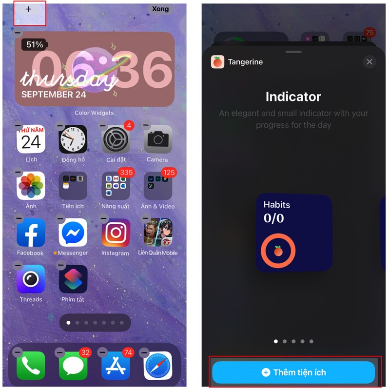 Thêm màu sắc cho Widget mặc định để iPhone bạn 'tươi không cần tưới'