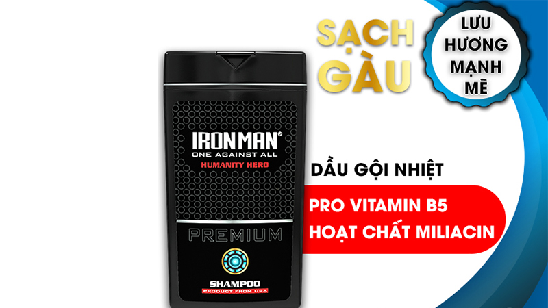 Dầu gội nhiệt Iron Man Humanity Hero