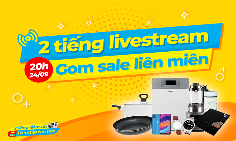 Xem livestream săn hàng tốt giá rẻ giảm đến 49%