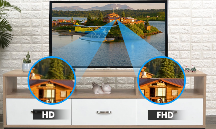 Đánh giá Smart tivi Samsung dòng J5250D > Độ phân giải Full HD