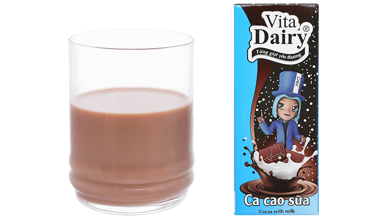 Ca cao sữa uống liền Vita Dairy hương sữa