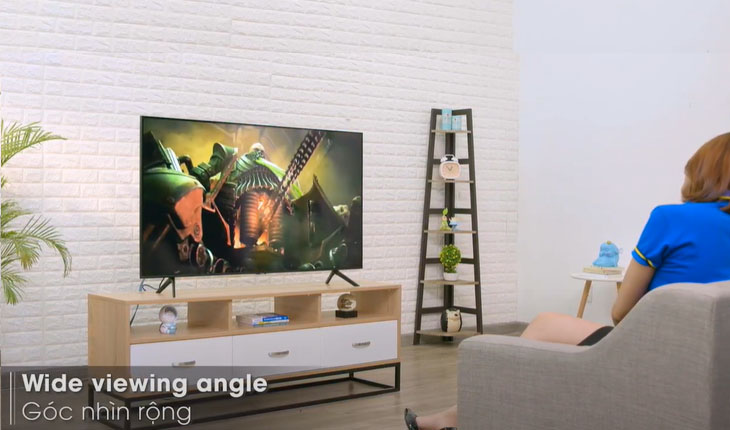 Đánh giá Smart tivi QLED Samsung 4K dòng Q60T > Wide Viewing Angle