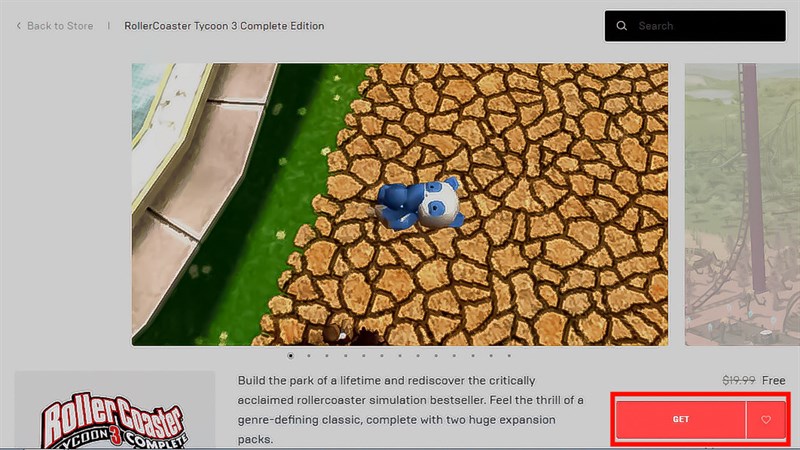 Nhận tựa game Roller Coaster Tycoon 3 Complete Edition đang miễn phí