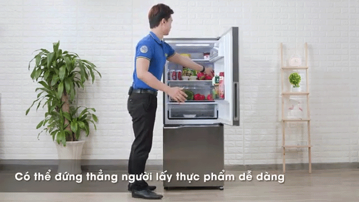 Thiết kế ngăn đá dưới - Tủ lạnh Panasonic Inverter 255 lít NR-BV280QSVN