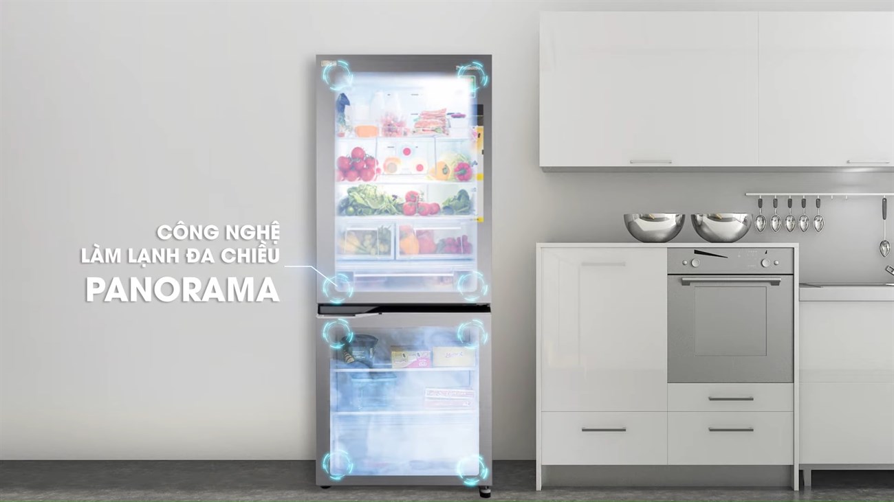 Công nghệ làm lạnh Panorama - Tủ lạnh Panasonic NR-BV280QSVN