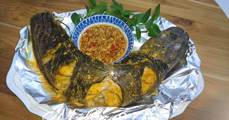 Turmeric grilled catfish