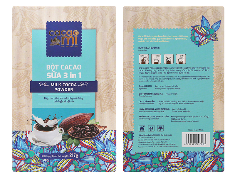 Bột sữa cacao 3 in 1 CacaoMi