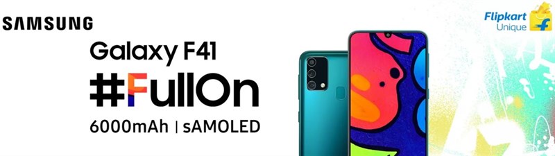 Galaxy F41 dự kiến được trang bị màn hình Super AMOLED với thiết kế notch Infinity-U và pin 6.000 mAh