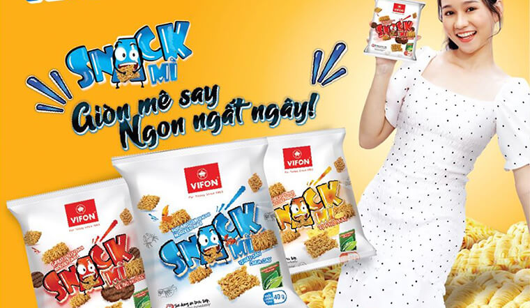 Snack mì không chỉ có Enaak mà còn có snack mì Vifon