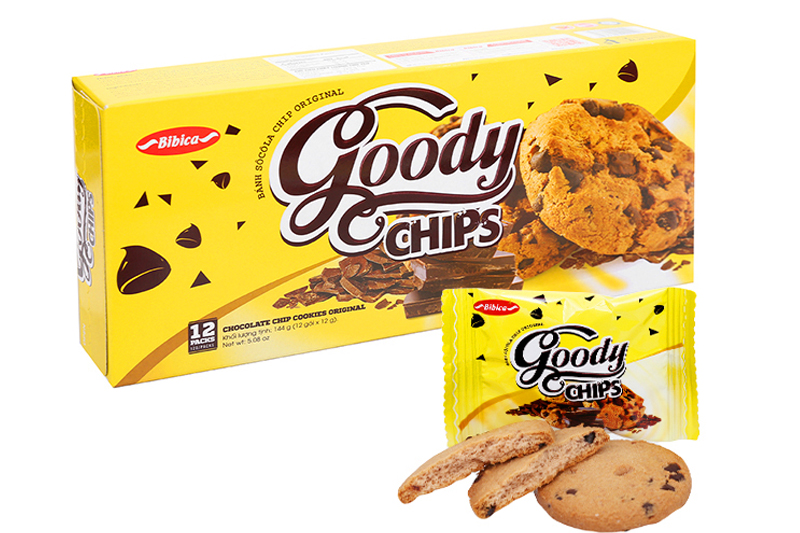 Hộp Cookies Chocolate Chip Gốc Goody Chips 144g