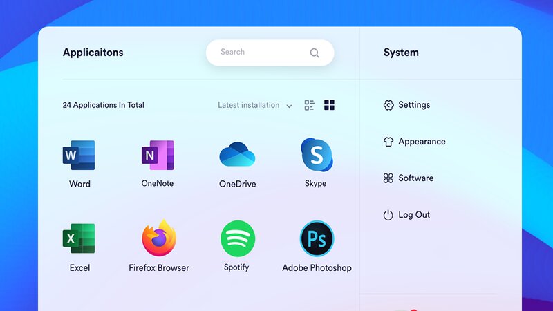 Giao diện bo tròn