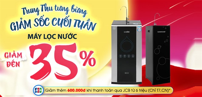 Top 10 máy lọc nước giảm đến 34% từ 2 - 4/10