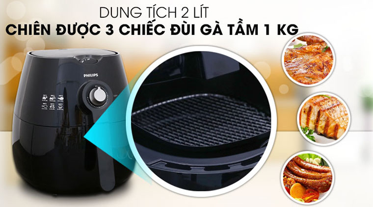 Dung tích nồi chiên không dầu