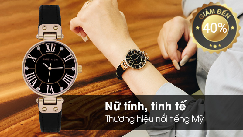 Đồng hồ nữ Anne Klein ưu đãi đồng giảm 40% trong tháng 10