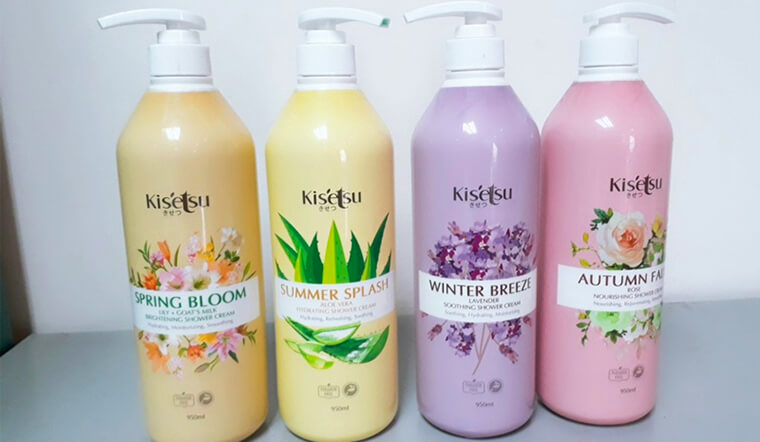 Sữa tắm Kisetsu có tốt không? Review các loại sữa tắm Kisetsu