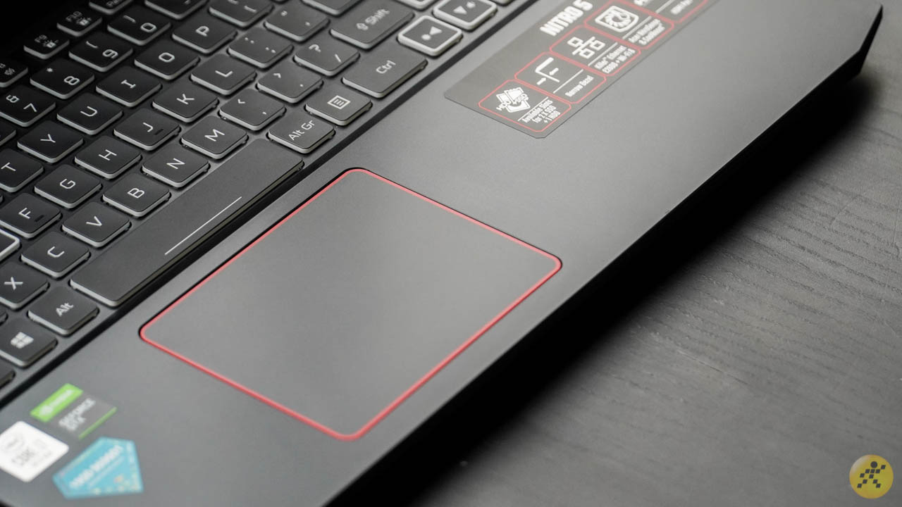 Bàn di chuột của Acer Nitro 5 i7 Gen 10H
