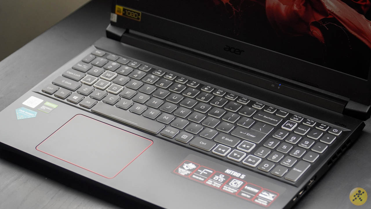 Bàn phím RGB của Acer Nitro 5 i7 Gen 10H