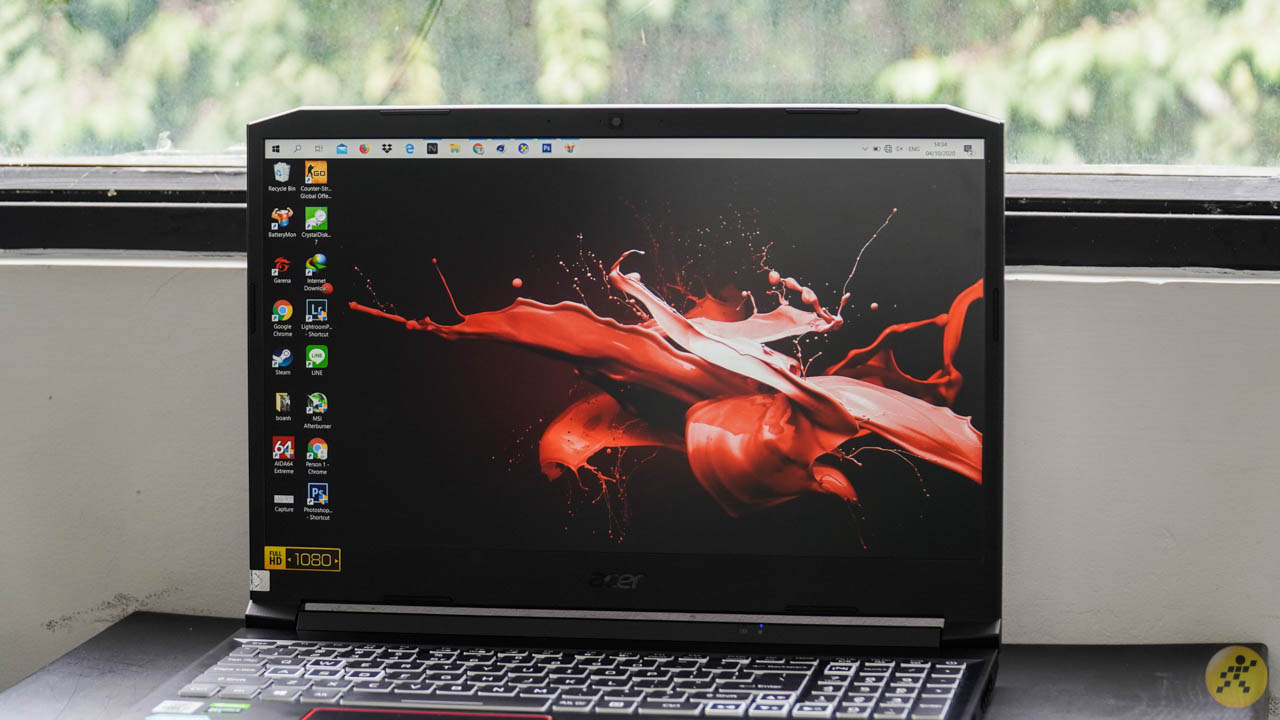 Màn hình hiển thị của Acer Nitro 5 i7 Gen 10H