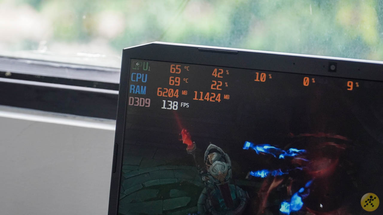 Card đồ họa rời NVIDIA GTX 1650Ti mang đến tốc độ khung hình ổn định