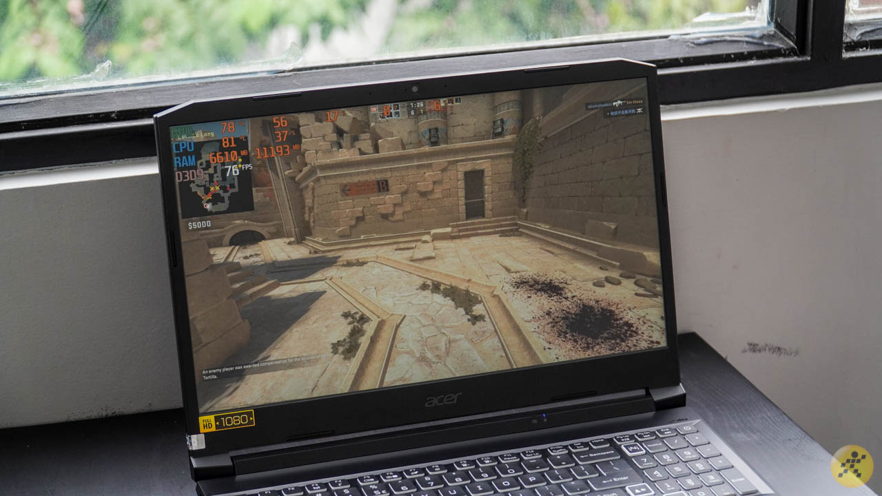 Tốc độ quét màn hình chỉ dừng lại ở mức 60Hz mà thôi