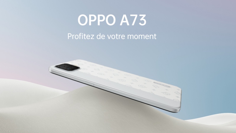 OPPO A73 xuất hiện trên trang sản phẩm chính thức, mặt lưng được làm bằng da, chạy chip Snapdragon 662, bốn camera sau