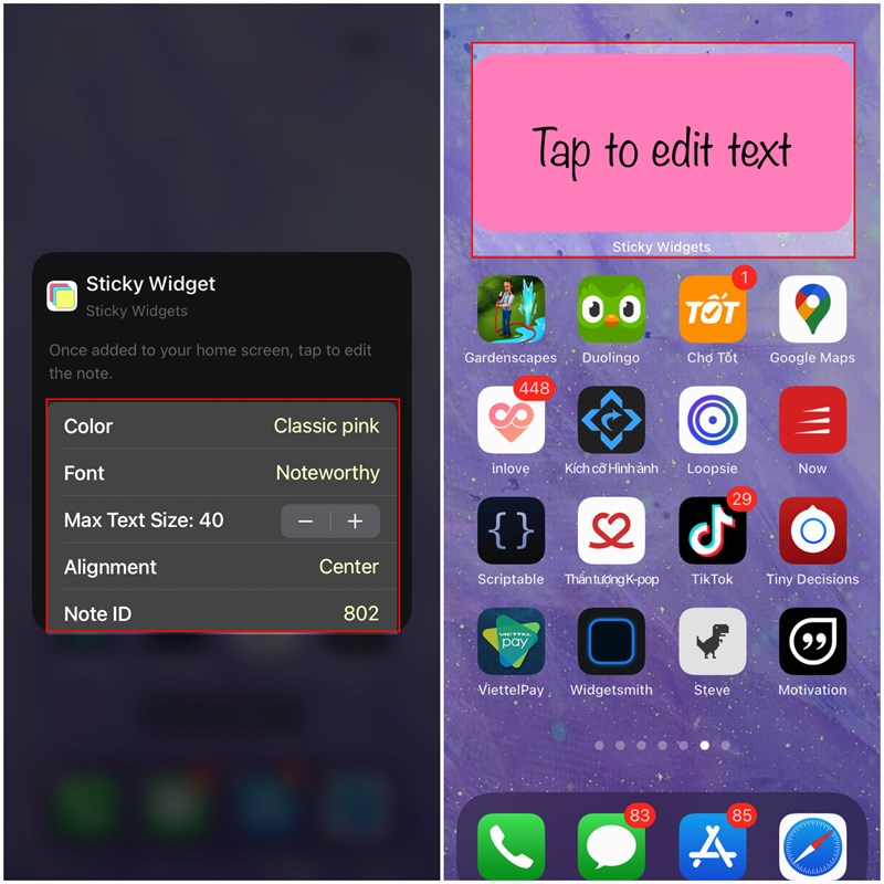Cực đọc hướng dẫn cách tạo Widget ghi chú nhanh trên màn hình iPhone