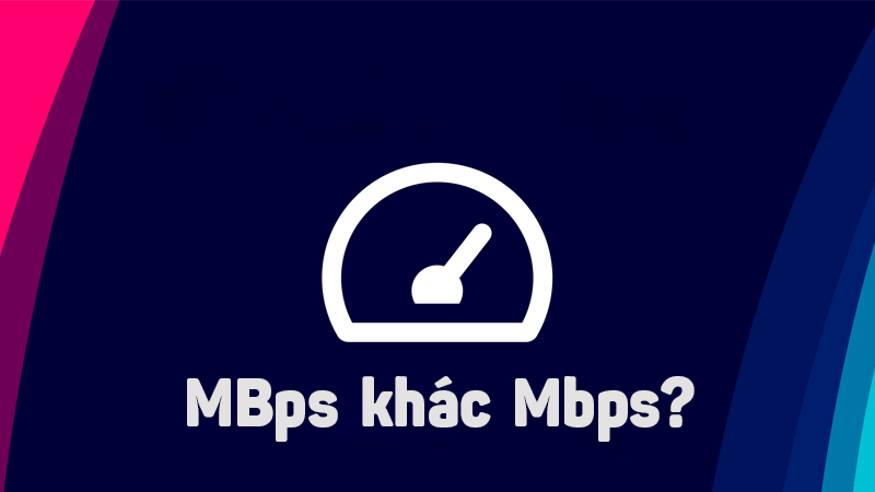 Mbps vs MBps Mbps vs MBps