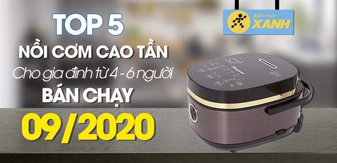 5 nồi cơm điện cao tần cho gia đình 4-6 người bán chạy tháng 09/2020 Điện máy XANH
