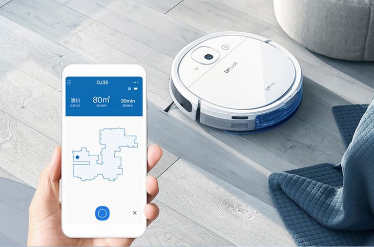 Cài đặt tường ảo qua app cho robot hút bụi