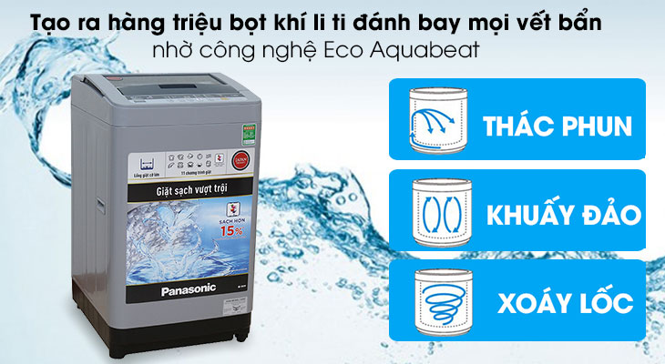 Đánh giá chi tiết máy giặt Panasonic NA-F80VS9GRV - Eco Aquabeat