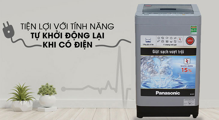 Đánh giá chi tiết máy giặt Panasonic NA-F80VS9GRV - Khởi động lại
