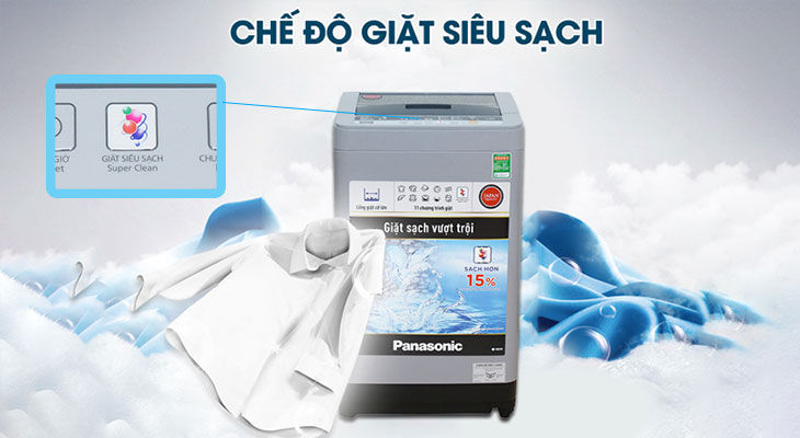 Đánh giá chi tiết máy giặt Panasonic NA-F80VS9GRV - Giặt siêu sạch