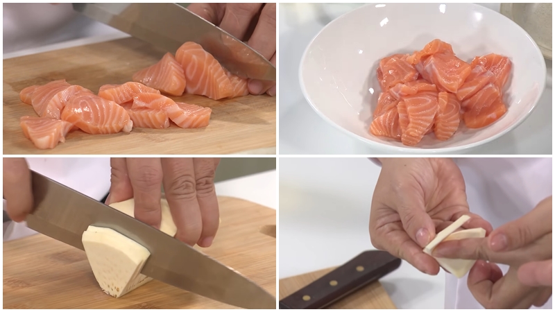 How to make fried salmon with Sake crispy, fatty taste and full of nutrients