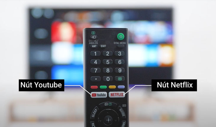 Đánh giá Smart Tivi Sony dòng W610G > Điều khiển tivi bằng remote tiện lợi