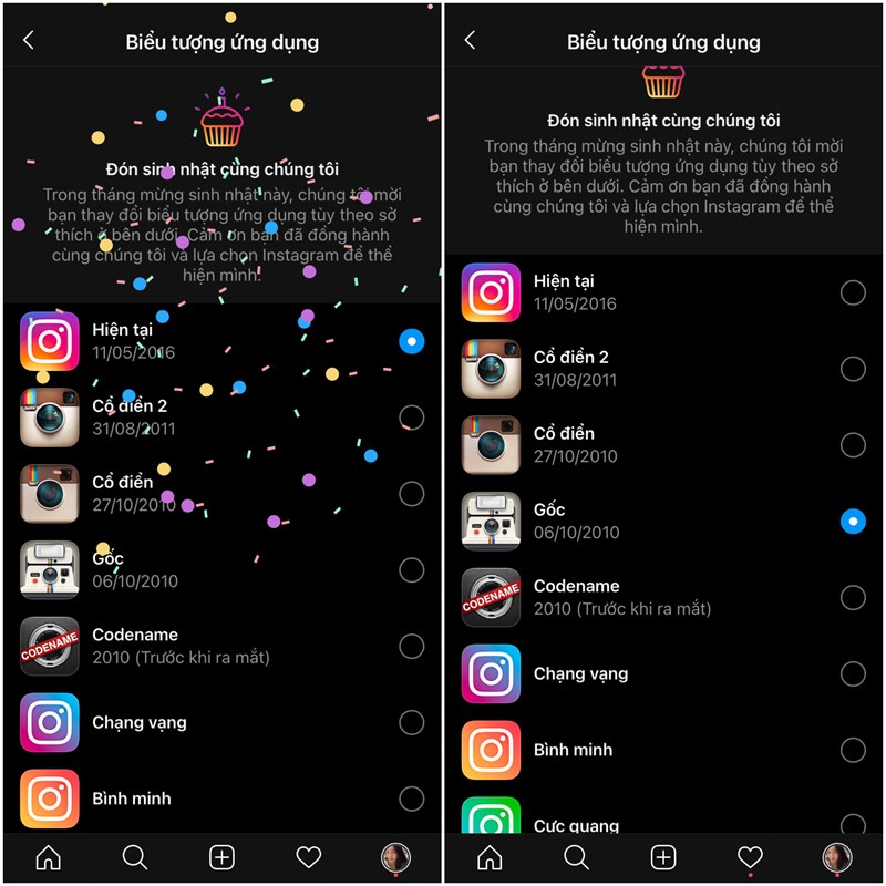 Hướng dẫn thay đổi về icon Instagram cũ trên iPhone cực đơn giản