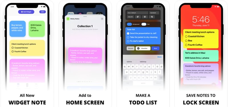 Sticky Notes Widget Sticky Notes Widget